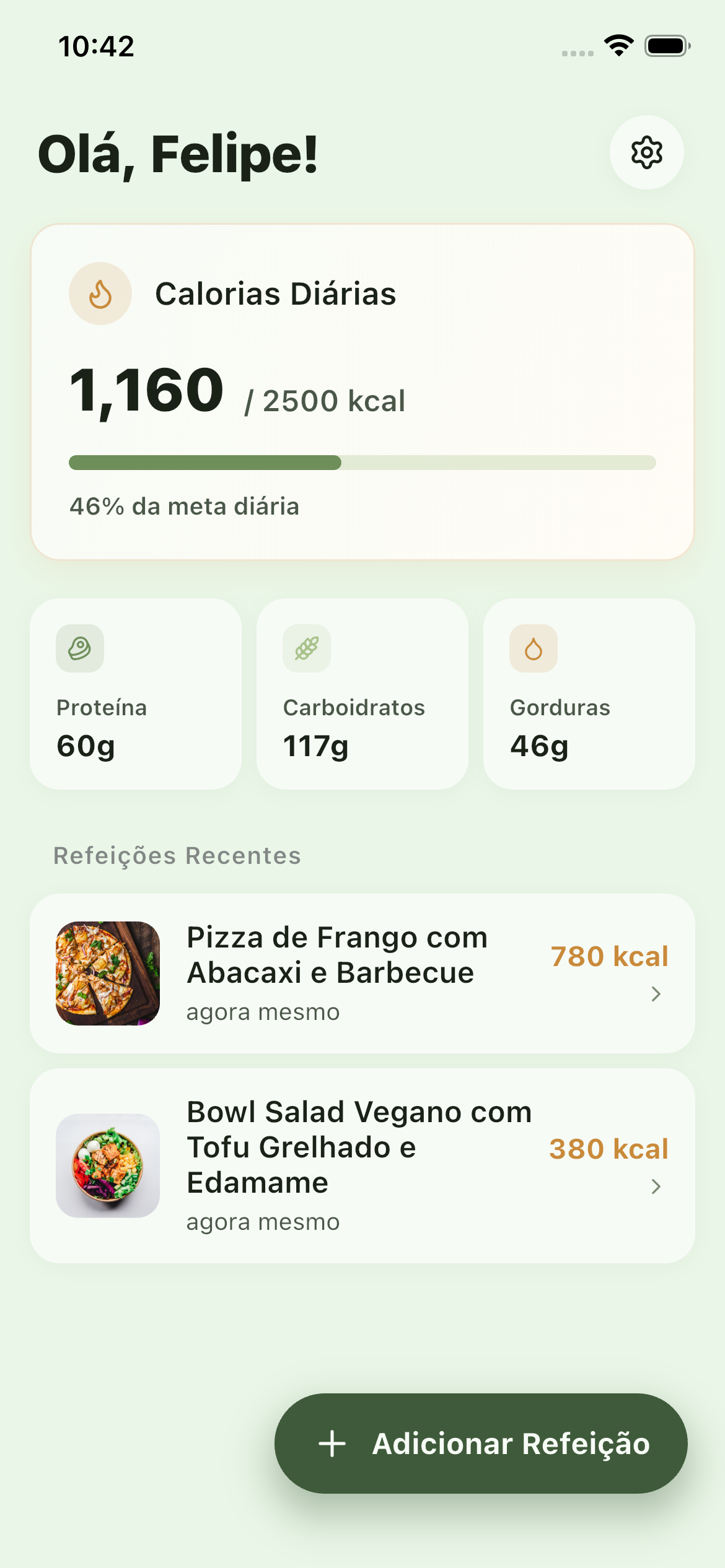 Olho no Prato App Screenshot